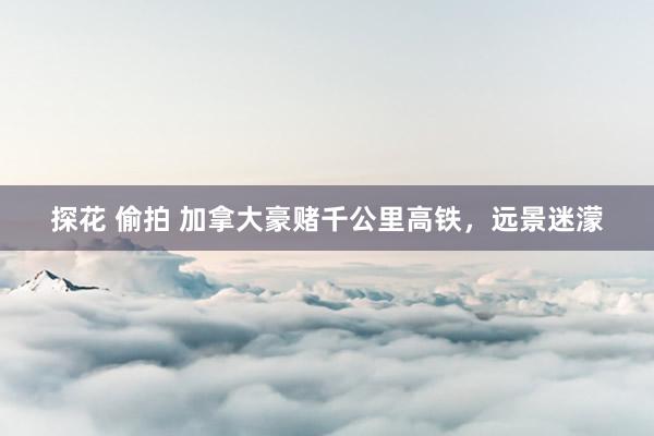 探花 偷拍 加拿大豪赌千公里高铁，远景迷濛