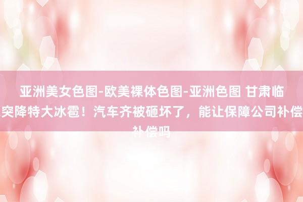 亚洲美女色图-欧美裸体色图-亚洲色图 甘肃临潭突降特大冰雹！汽车齐被砸坏了，能让保障公司补偿吗